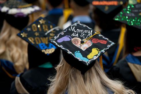 Decorated graduation cap